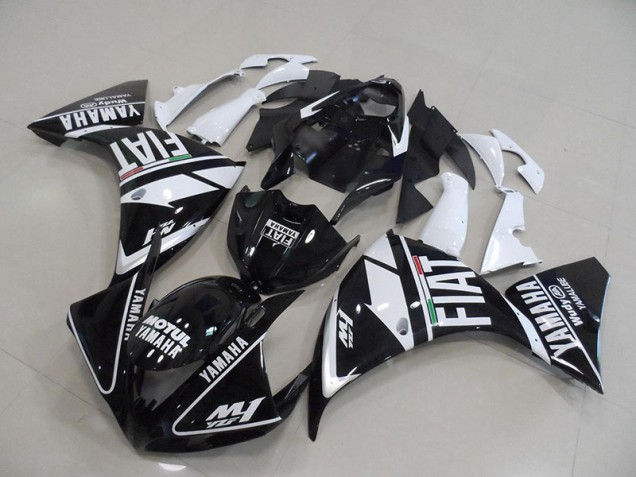 Yamaha R1 2012-2014 Verkleidung - Schwarz Weißer Fiat Verkauf Yamaha R1 2012-2014 Verkleidung - Schwarz Weißer Fiat Verkauf