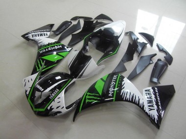 Yamaha R1 2012-2014 Verkleidungen - Weiß Grün Monster Verkauf
