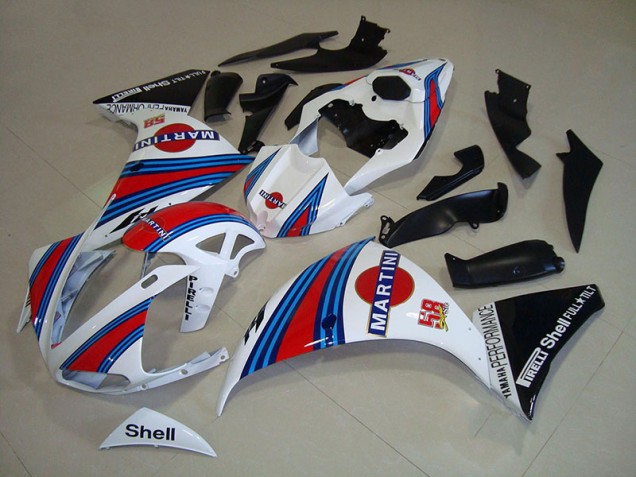 Yamaha R1 2012-2014 Verkleidungen - Weiß Schwarz Martini Verkauf