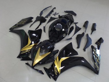 Honda CBR 1000 RR 2012-2016 Verkleidungen - Glänzend Schwarz Gold Aufkleber Verkauf