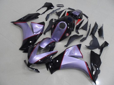 Honda CBR 1000 RR 2012-2016 Verkleidungen - Silber Grau mit Glänzend Schwarz Verkauf