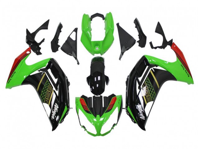 Kawasaki EX650 2012-2016 Verkleidungen - Grün Schwarz Verkauf Kawasaki EX650 2012-2016 Verkleidungen - Grün Schwarz Verkauf