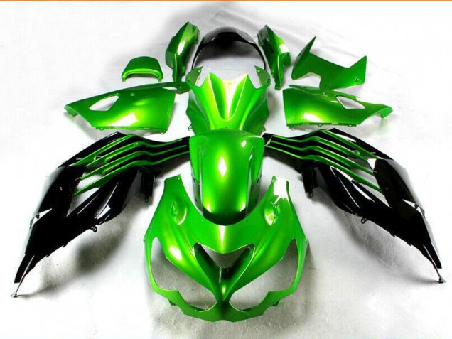 Kawasaki ZX14R ZZR 1400 2012-2021 Verkleidung - Schwarz Grün Verkauf