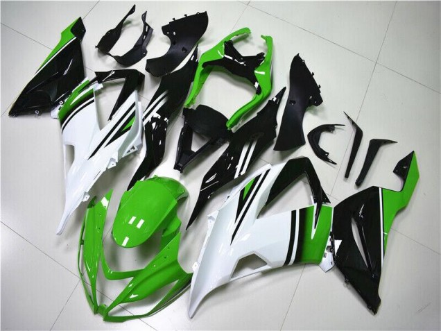 Kawasaki ZX6R 2013-2018 Verkleidungen - Grün Weiß Schwarz Verkauf