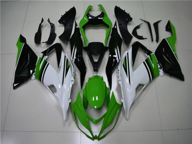 Kawasaki ZX6R 2013-2018 Verkleidungen - Grün Weiß Schwarz Verkauf