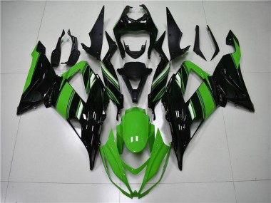 Kawasaki ZX6R 2013-2018 Verkleidung - Grün Schwarz Verkauf
