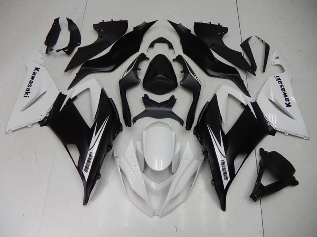 Kawasaki ZX6R 2013-2018 Verkleidungen - Schwarz Weiß Verkauf