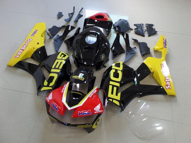 Honda CBR 600 RR 2013-2023 Verkleidungen - Gelb Schwarz Geico Verkauf Honda CBR 600 RR 2013-2023 Verkleidungen - Gelb Schwarz Geico Verkauf